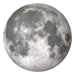 Full Moon isolated. High Quality Moon 