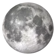 Foto op Canvas Full Moon isolated. High Quality Moon "Elements of this image furnished by NASA ", png isolated background.  © ismailbasdas