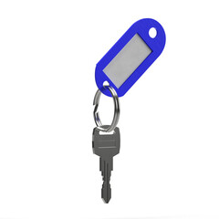 key with label keychain