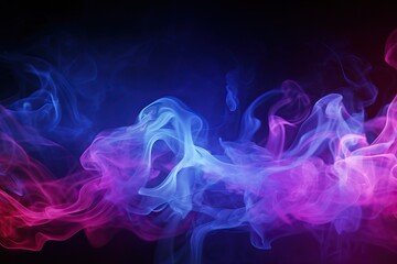 dark light ultraviolet smoke pink Blue smog neon walls Empty room Background abstract abstraction black blur bright celebration cement club concert - obrazy, fototapety, plakaty