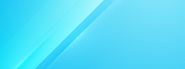 Blue vector abstract geometrical shape modern banner