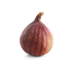Fresh juicy fig isolated on white background