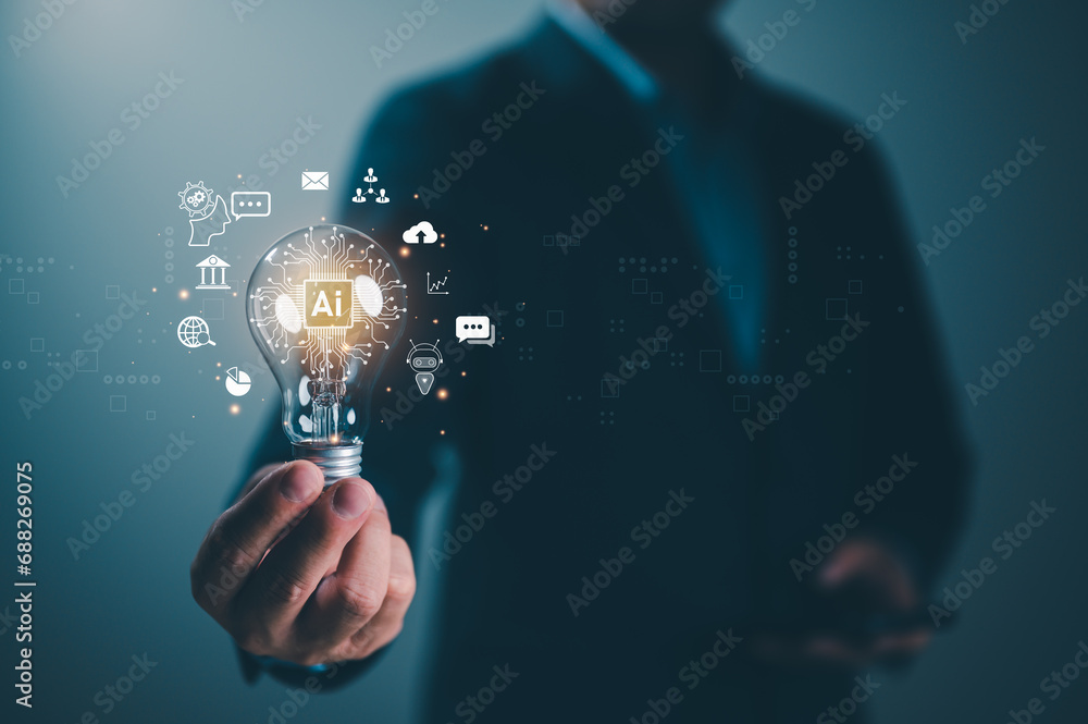 Poster ai, artificial intelligence, technology smart robot ai, artificial intelligence by enter command pro
