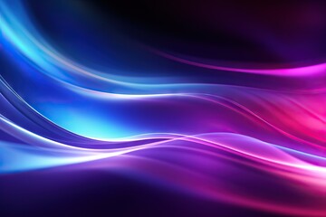 waves lines light blurry glow neon ultraviolet background abstract blue Dark banner black blur blurred bright club colourful concept digital dynamic effect empty