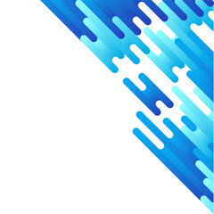 Rounded lines shapes in diagonal rhythm dynamic composition. Geometric Rounded Shape Background.