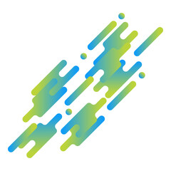 Rounded lines shapes in diagonal rhythm dynamic composition. Geometric Rounded Shape Background.