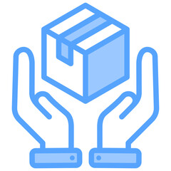 Fototapeta premium Product Management Blue Icon