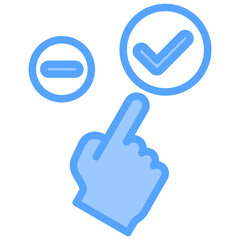 Fototapeta premium Applicable Blue Icon