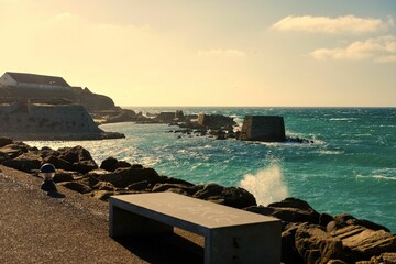 Atlantic coast in Tarifa, Spain