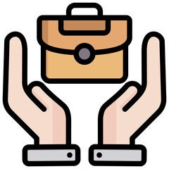 Employment Outline Color Icon