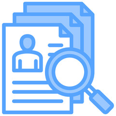 Curriculum Vitae Blue Icon