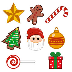 Fototapeta premium Kit navideño