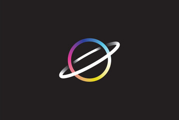 Universe logo design vector template