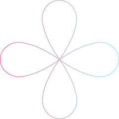 blue star shape brutalist abstract geometric style