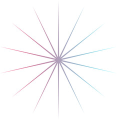 purple star shape brutalist abstract geometric style