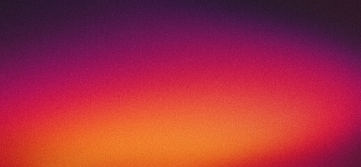 Abstract orange purple grain gradient background red yellow pink vibrant grainy texture colorful retro banner design