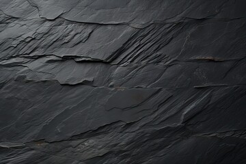 texture background slate black Dark stone rock tile board kitchen granite chipped pothole wall surface abstract rough pattern textured material floor grey - obrazy, fototapety, plakaty