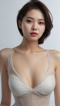 portrait of a beautiful korean woman