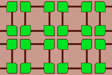 Seamless geometric pattern. Color print.