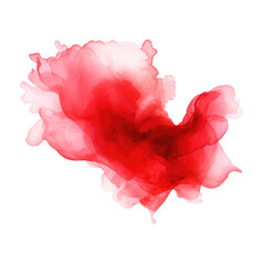 watercolor transparent red element overlay stain splash PNG white background