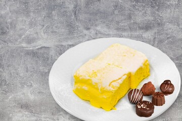 Tasty fresh sweet food dish