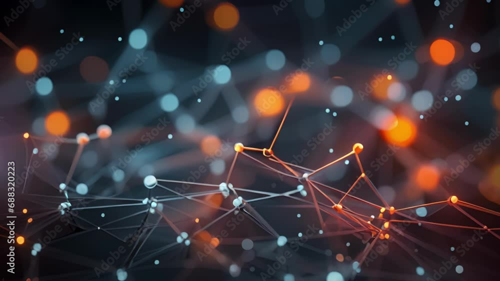 Aufkleber a digital ecosystem of data organisms, interconnected and constantly evolving.