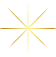 golden star shape brutalist abstract geometric style