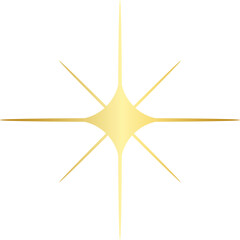 golden star shape brutalist abstract geometric style