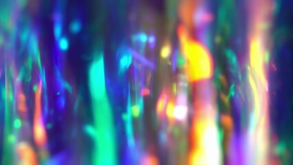 Prism Light Flares Overlay. Blurry abstract rainbow background - obrazy, fototapety, plakaty