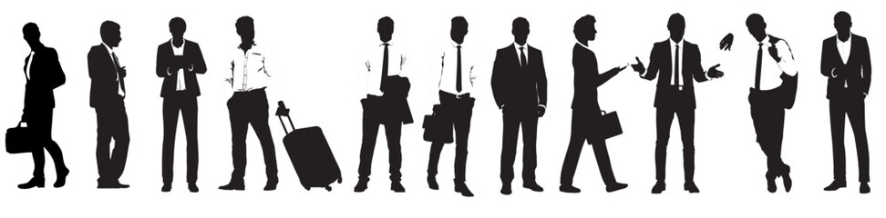 silhouette of a business person