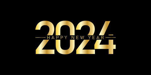 2024 Happy New Year text design