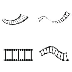 Film strip vector icon