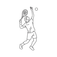 Tennis Player Sports Athlete Pose 1