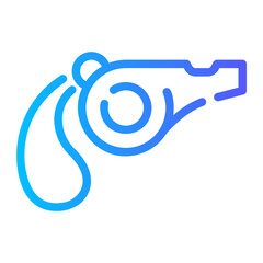 Obraz premium whistle Line Gradient Icon