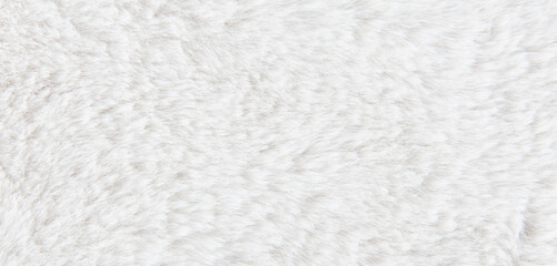 white plush fabric texture background , background pattern of soft warm material