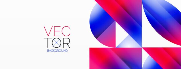 Minimalism meets gradient allure. Geometric shapes intertwine in a tranquil backdrop. Subtle hues meld, creating serene yet dynamic canvas, testament to modern aesthetics