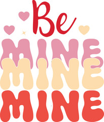 Retro Valentine's Day SVG design cut files