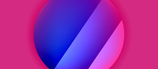 Glossy metal glowing circles geometric background. Minimal abstract composition. Vector illustration For Wallpaper, Banner, Background, Card, Book Illustration, landing page