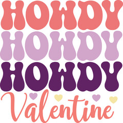 Retro Valentine's Day SVG design cut files