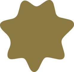 Abstract star shape vector illustration. Star silhouette design elements