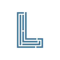 Monogram L design vector logo. Monogram initial letter mark L logo design. Monogram design vector logo. Monogram initial letter mark L logo design. Simple L monogram