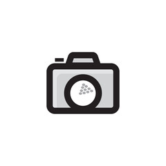 photo golf logo design vector illustration.
