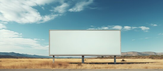 Sky above an empty billboard.
