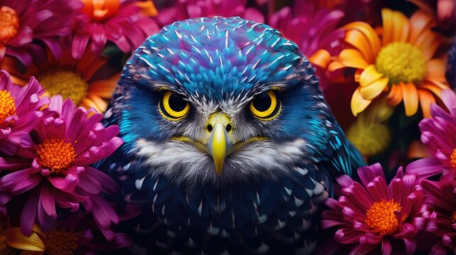 colorful bird eagle