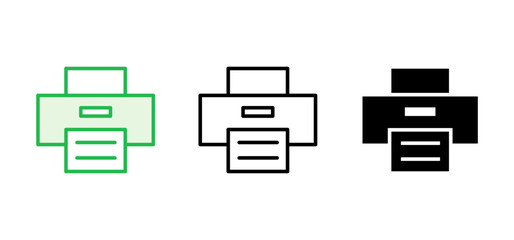 Print icon set. printer icon vector.