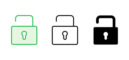 Obraz premium Lock icon set. Padlock icon vector. Encryption icon. Security symbol