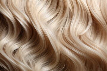 texture hair curly blonde Female blond wave beauty shiny beautiful healthy background long coiffure colours woman fashion wig human wavy lock hairy detail highlight - obrazy, fototapety, plakaty