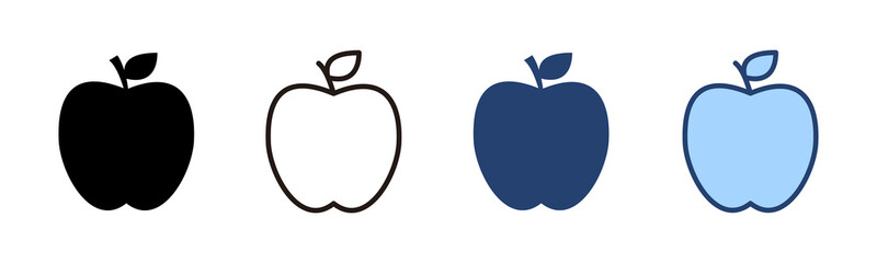 Apple icon vector. Apple sign and symbols for web design.