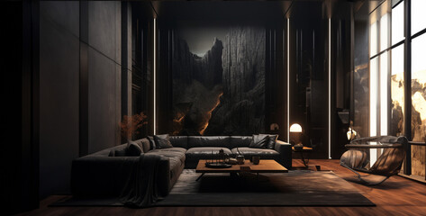 interior design for dark vibe gallery.hd background wallpaper