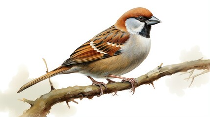 Different from the Common House Sparrow the Eurasian